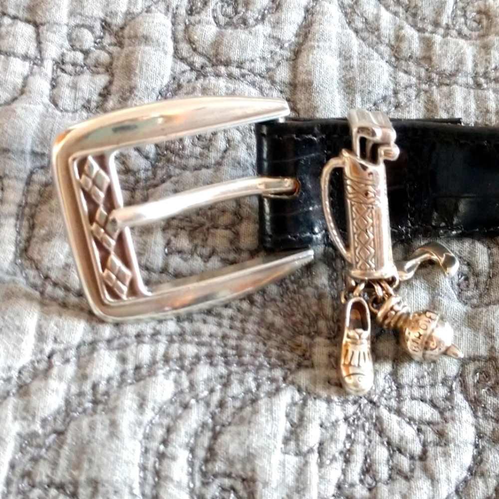 Brighton belt with golf symbol